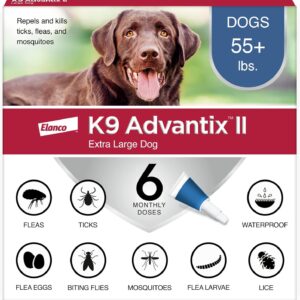 K9 Advantix II XL Dog Vet-Recommended Flea, Tick & Mosquito Treatment & Prevention | Over 55 lbs.